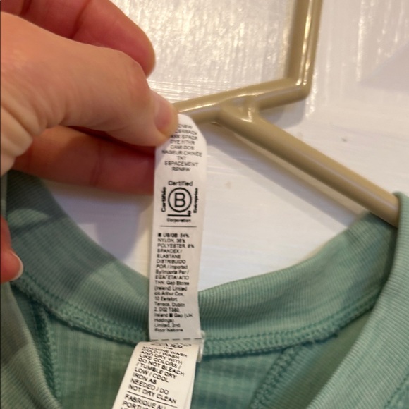 Athleta light Green Ribbed Racerback, small - Picture 4 of 5